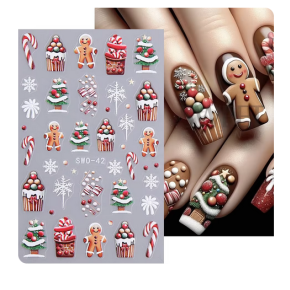 Sticker pentru unghii nail art Christmas SWO-42