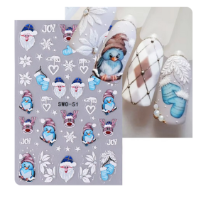 Sticker pentru unghii Nail art Christmas SWO-51