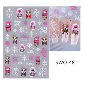 Sticker pentru unghii Nail art Christmas SWO-48
