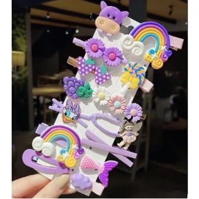 Set 14 Clame Par Multicolore pentru Copii - N4