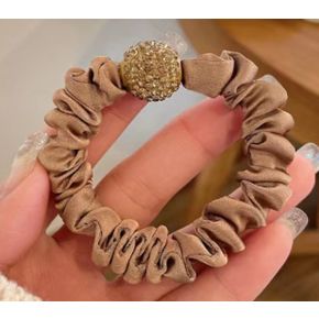 Elastic pentru Par Model Saten Creponat Crem