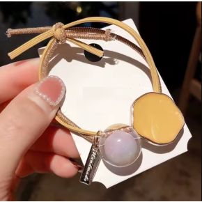 Elastic Galben de Par cu Accesorii