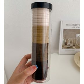 Set 20 Elastice pentru Par Negru/Maro