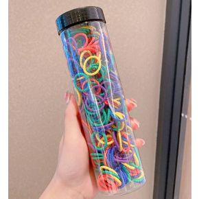 Set 300 Elastice pentru Par  Multicolor Neon
