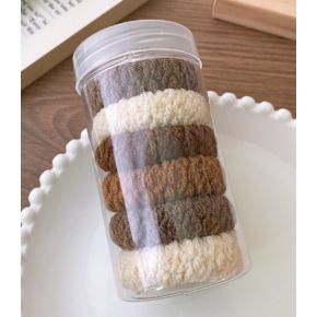 Set 6 Elastice pentru Par  Maro/Bej