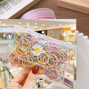 Set 100 Elastice Multicolore  pentru Par