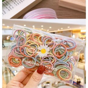 Set 100 Elastice Multicolore pentru Par