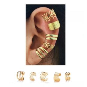 Set 5 Cercei Aurii Model Ear Cuff