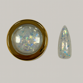 Fulgi Decor Unghii Nailsup Efect Holografic Albastru