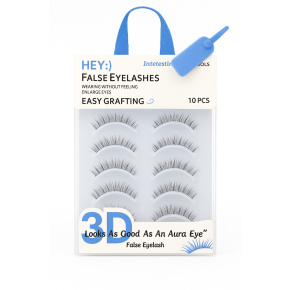 Set 5 Perechi Gene False 3D Aura Eye, Efect Natural & Volum Ușor H-9044