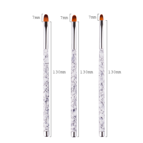 Set 3 Pensule Limba Pisica Marble White