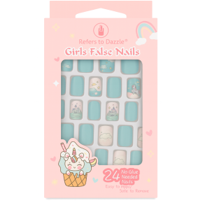 Set 24 Unghii False Press On Castle & Clouds CM81
