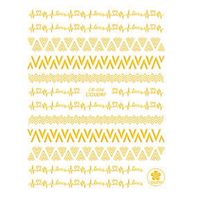 Sticker Unghii Gold - CB036