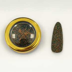Glitter Unghii Nailsup Cupru cu Verde