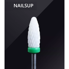 Capat de freza NailsUp Ceramica Indepartare gel Verde 6.0mm