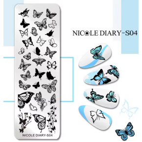 Matrita metalica stampila Nicole Diary S04