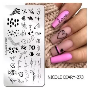 Matrita metalica stampila Nicole Diary  273