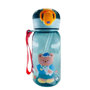 Cana cu Pai pentru Copii. Antipicurare, Plastic, Multicolor, 400 ml,    MIX13573