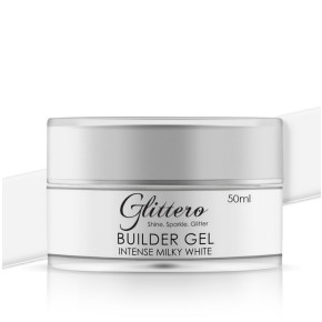 Gel de constructie Intense Milky White Glittero 50ml