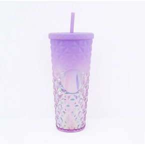 Cana cu Pai pentru Adulti, MOV, Plastic, 710 ml   MIX14998