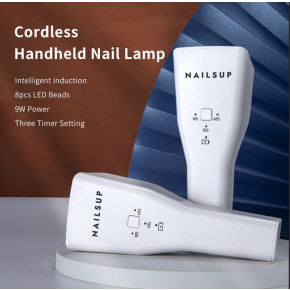 Lampă UV/LED Mini Profesională NAILSUP 9W Reîncărcabilă pentru Ojă Semipermanentă, Gel UV și Nail Art