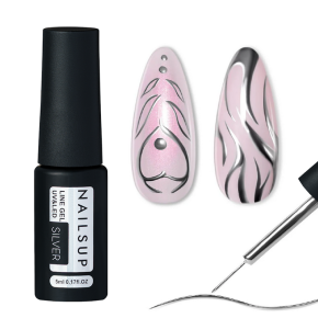 Liner Chrome Silver Gel Nailsup 5g