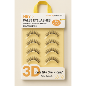 Set 5 Perechi Gene False 3D, Comic Eyes Efect Natural - H9043