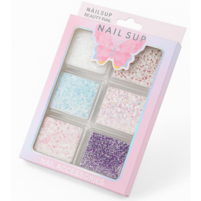 Set 6 Shimmer Flakes Nailsup