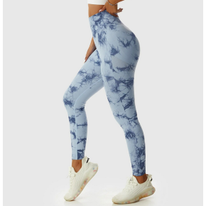 Colanti Sala WNY PRO Tie Dye, Fara Cusatura, Modelatori, Cu Talie Inalta, Bleu Si Albastru - M, MIX13514-932