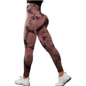 Colanti Sala WNY PRO Tie Dye, Fara Cusatura, Modelatori, Cu Talie Inalta, Maro Si Negru - XL, MIX13521-926