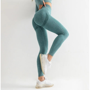 Colanti Fitness Modelatori Lungi, Push Up, Talie Inalta, Elastici, Verde Inchis - XL, MIX13533-1228