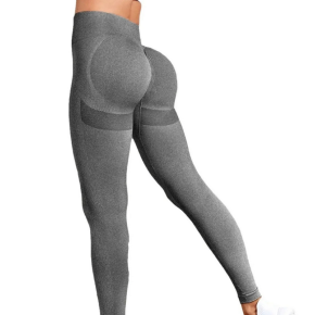 Colanti Fitness Modelatori Lungi, Push Up, Talie Inalta, Elastici, Gri Deschis - M, MIX13625-950
