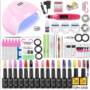Kit Manichiură Unghii Ojă Semipermanentă ZH32