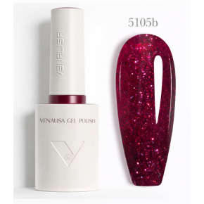 Oja Semipermanentă Venalisa 5105B Roșu Glitter