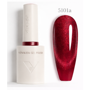 Oja Semipermanentă Venalisa 5101A Roșu – Efect Cat Eye