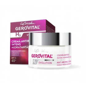Gerovital Crema antirid intens hidratanta cu SPF 10 H3 Evolution, 50 ml