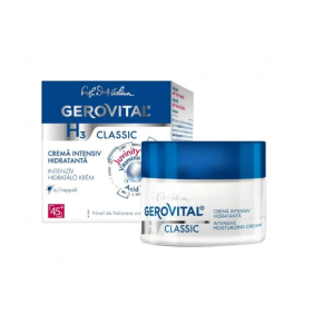 Gerovital Crema intensiv hidratanta de zi H3 Classic, 50 ml