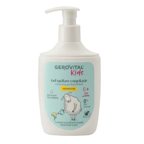 Gerovital Kids Gel spalare corp si par Sensitive, 300 ml