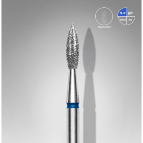 STALEKS capat freza unghii Diamond pointed flame blue Expert head FA11B023/8