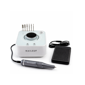 Freză Unghii Profesională NAILSUP 40000 RPM 48W Alb – Ultra Puternică pentru Tehnicieni & Salon