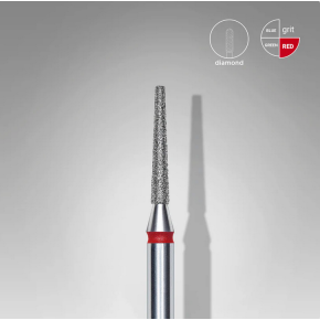 Capăt Freză Diamond Frustum Roșu pentru Unghii – Staleks Expert Head FA70R016/10