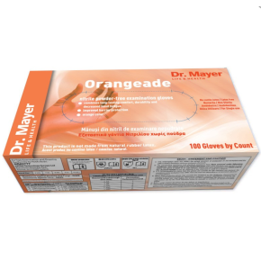 Manusi Examinare Nitril Orangeade Marimea XS Dr. Mayer