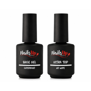 NAILSUP Set Profesional 2 în 1 – Aderență și Sigilare Perfectă
