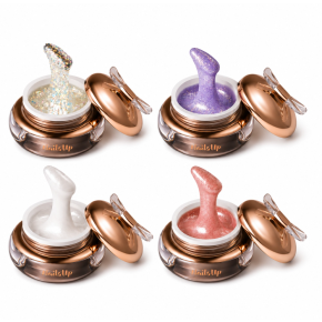 NAILSUP Set 4 Golden Glow Gel Autonivelant 15g