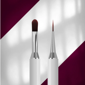 STALEKS EXCLUSIVE NBX-06/11 Pensulă dublă pentru gel – 11 mm / pensulă liner – 12 mm