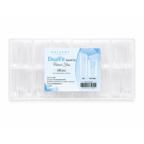 NAILSUP Dual Fit Sandwich Tips – Pătrat Slim