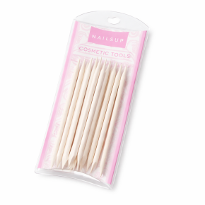 NAILSUP Betisoare portocal pentru cuticule, set 12 bucati