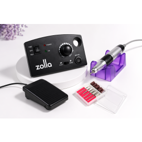 Freză Electrică Profesională Turbo Nail Master Neagră, ZOLLA  30.000 RPM pentru Manichiură și Pedichiură