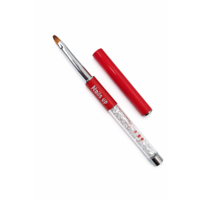 Pensula unghii gel limba pisica NailsUp Red nr 4
