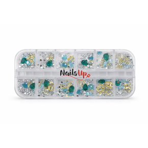 Decor Unghii NailsUp Mix Set Nail Art Green